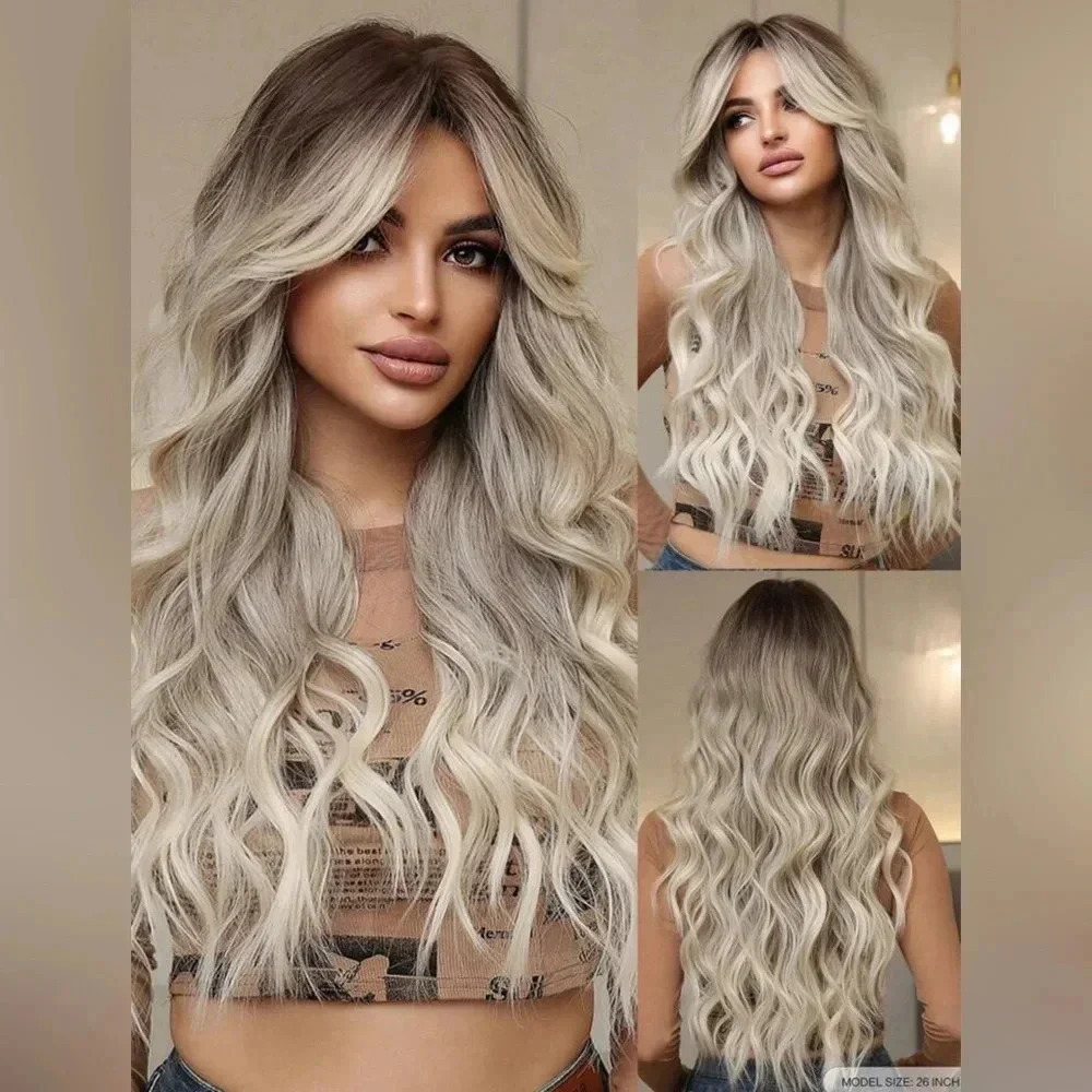 Brand New Wig Blond Wavy 26inch